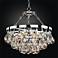 Concorde Blown Glass 19" Wide Polished Chrome Chandelier