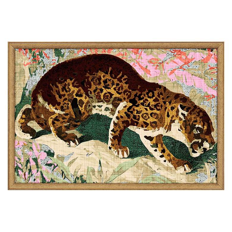 Image 2 Concrete Jungle Cats 25"W 2-Piece Framed Giclee Wall Art Set more views