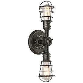 Image2 of Conduit 19" High Old Silver Wall Sconce