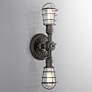 Conduit 19" High Old Silver Wall Sconce