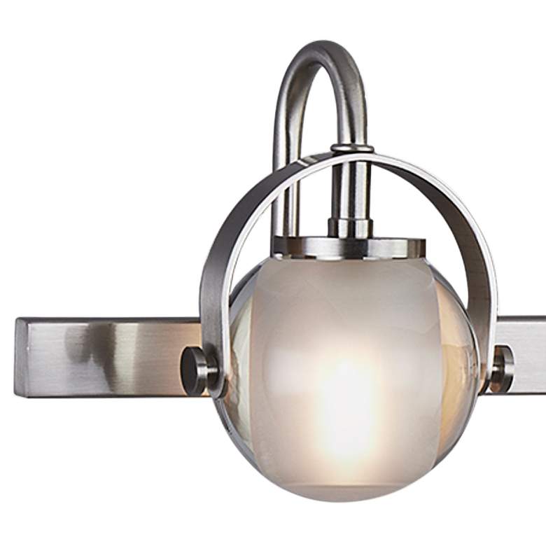 Image 3 Conduit 24" Wide Brushed Nickel 3-Light Bath Light more views
