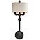 Conduit 26 1/2" High Old Silver Wall Sconce