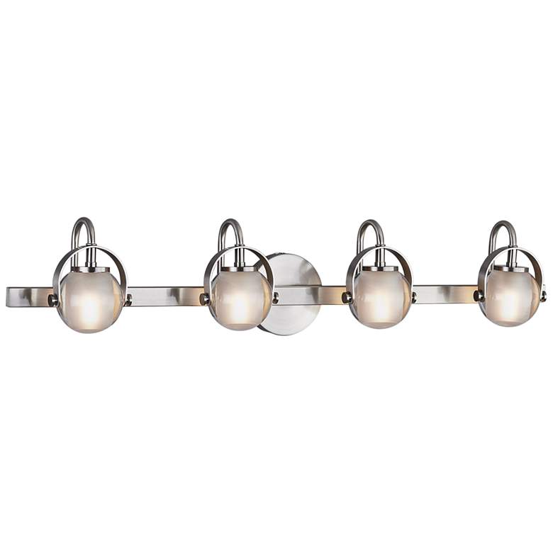 Image 2 Conduit 32 1/2" Wide Brushed Nickel 4-Light Bath Light
