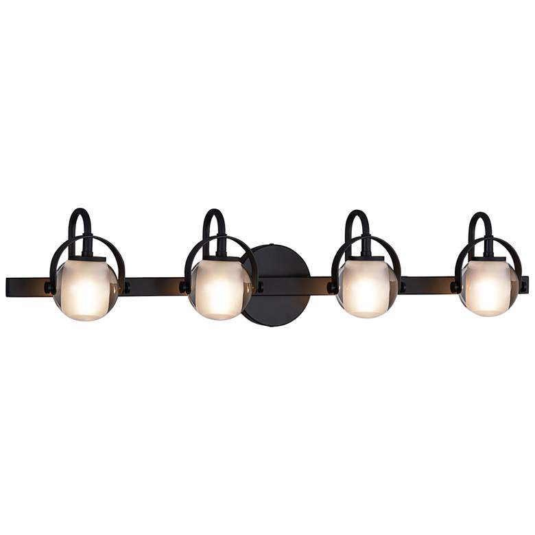 Image 2 Conduit 32 1/2" Wide Matte Black 4-Light Bath Light