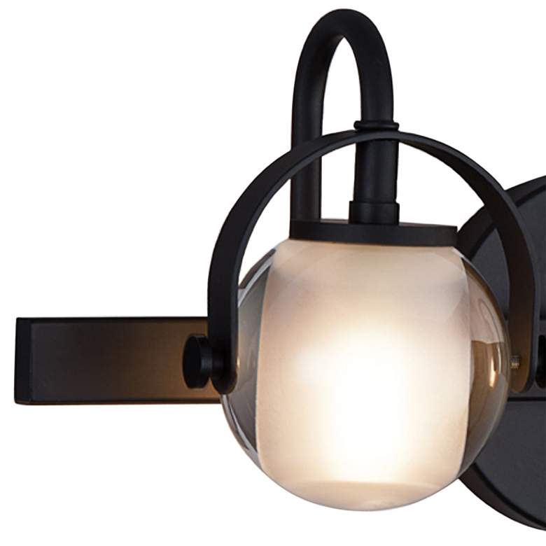Image 3 Conduit 6 1/2" High Matte Black 2-Light Wall Sconce more views