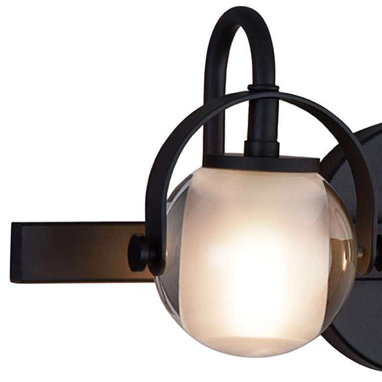 Image 3 Conduit 6 1/2 inch High Matte Black 2-Light Wall Sconce more views