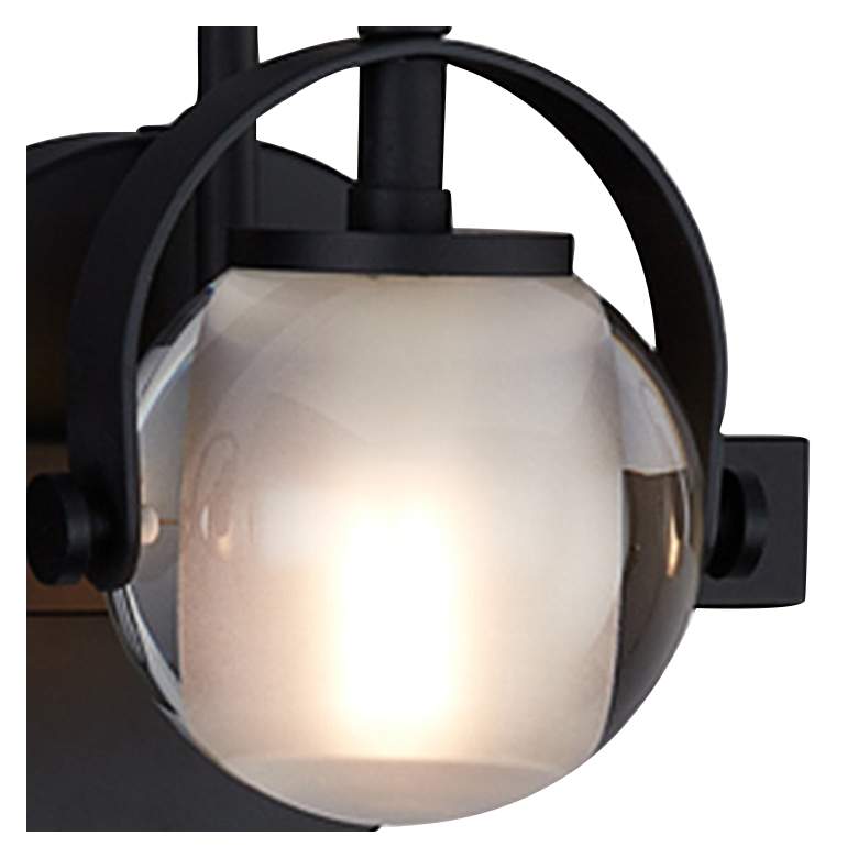 Image 2 Conduit 6 1/2" High Matte Black Metal Wall Sconce more views