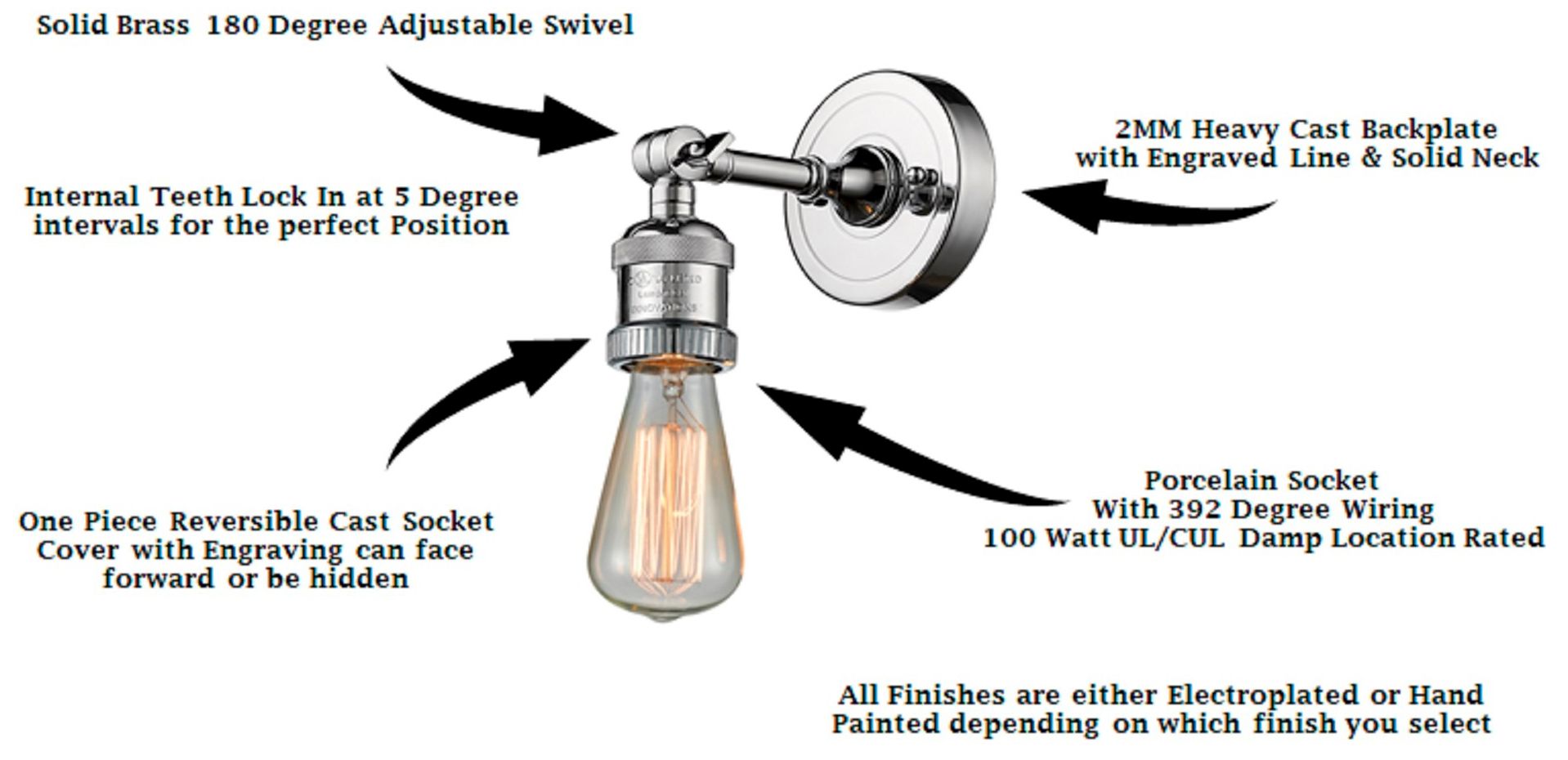 Cone 10 1/2" High Chrome LED Wall Sconce with Clear Glass