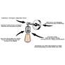 Cone 10 1/2" High Chrome LED Wall Sconce with Clear Glass