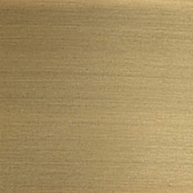Image 4 Cone 11 3/4"W Brushed Brass Mini Pendant with White Shade more views