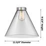 5_Cone 12"W Oil-Rubbed Bronze Mini Pendant with Clear Shade more views