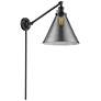 Cone 16" High Oil Rubbed Bronze Swing Arm w/ Plated Smoke Shade