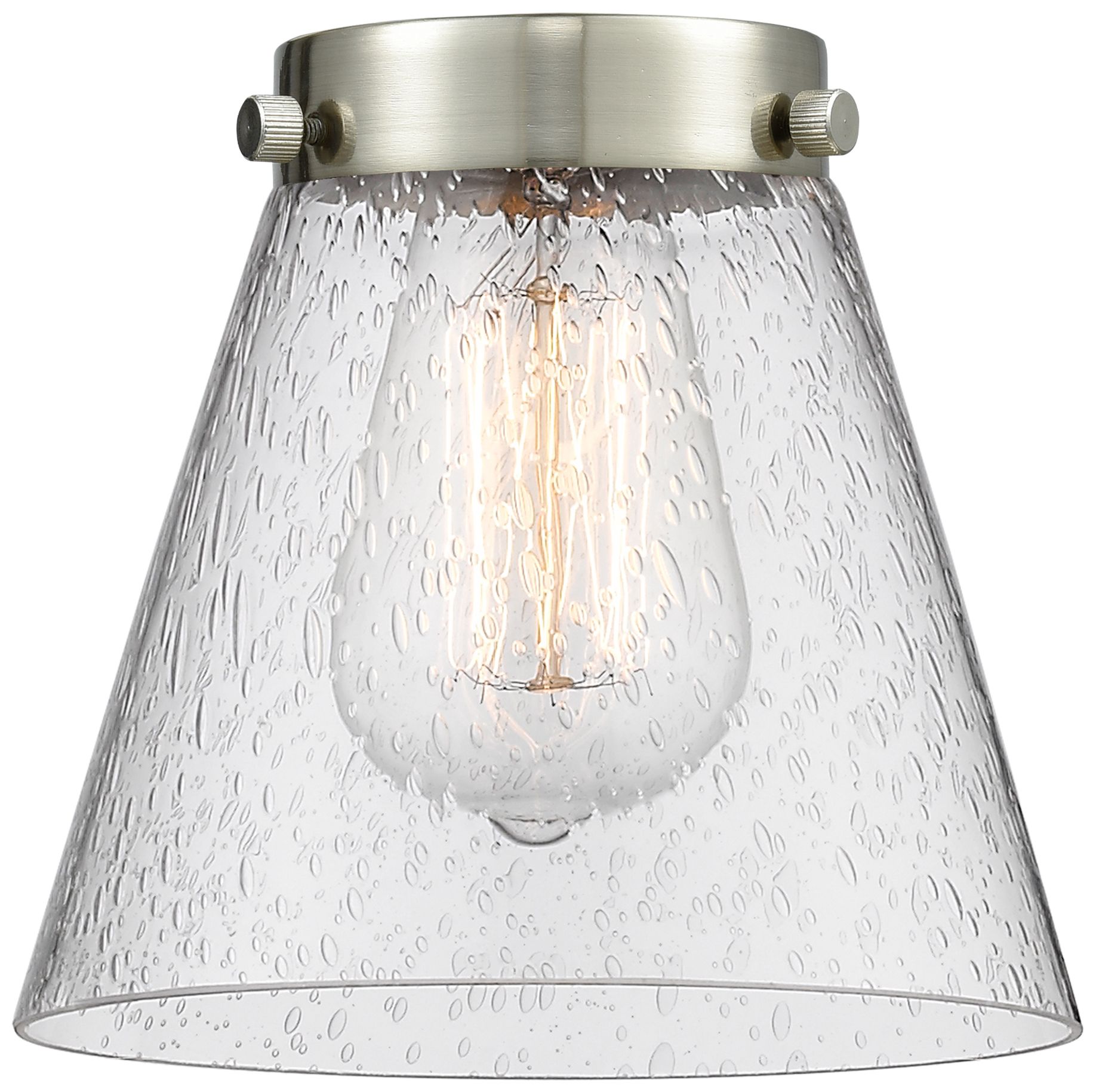 Image 5 Cone 18" Wide 2 Light Oil Rubbed Bronze Bath Vanity Light w/ Seedy Sha more views