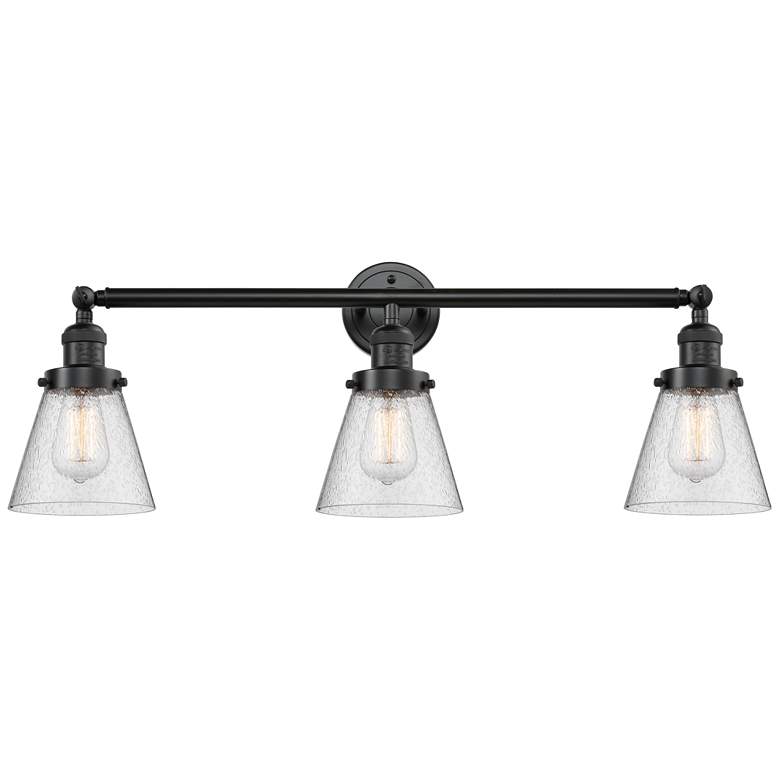 Image 1 Cone 3 Light 30" LED Bath Light - Oil Rubbed Bronze - Seedy Shade
