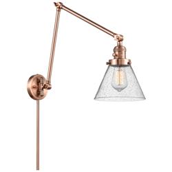 Cone 30" High Copper Swing Arm w/ Seedy Shade
