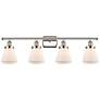1_Cone 36" Wide Polished Nickel 4-Light LED Bath Light