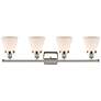 3_Cone 36" Wide Polished Nickel 4-Light LED Bath Light more views