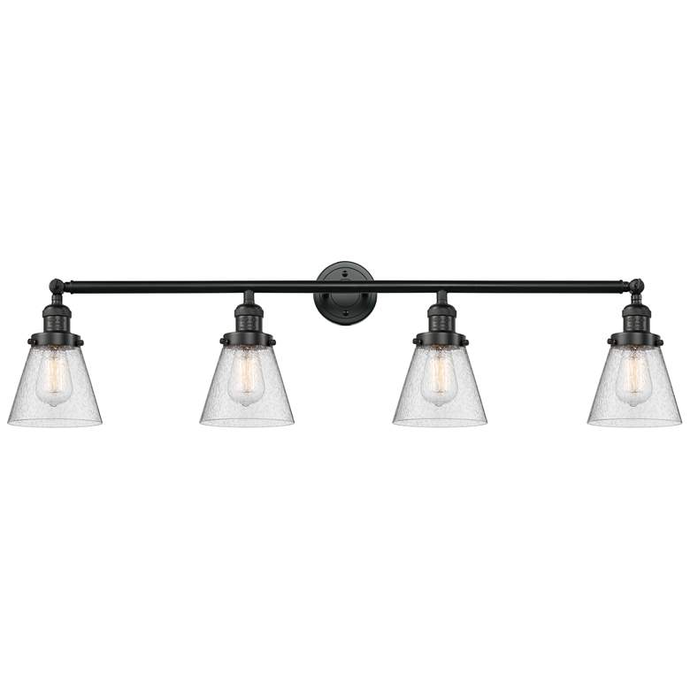 Image 1 Cone 4 Light 42" LED Bath Light - Matte Black - Seedy Shade