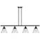 Cone 48" Wide 4 Light Oil Rubbed Bronze Island Light w/ Clear Shade