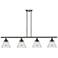 Cone 48" Wide 4 Light Oil Rubbed Bronze Island Light w/ Seedy Shade