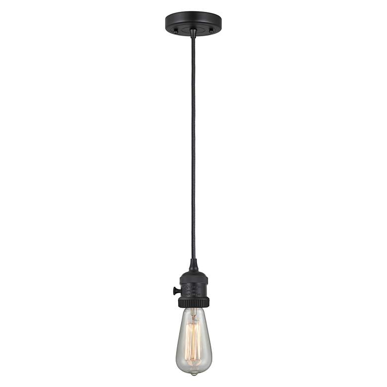 Image 2 Cone 6.25" Wide Matte Black Mini Pendant with Matte White Cone Glass Shade more views