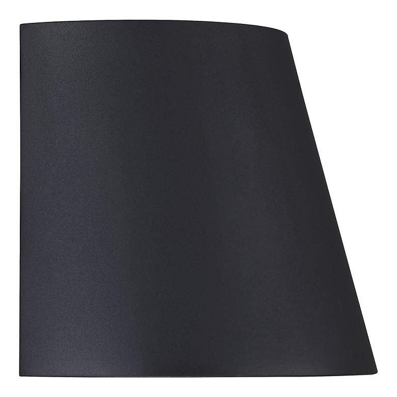 Image 4 Cone 6" High Black Metal LED Outdoor Wall Light more views
