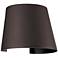 Cone 6" High Bronze Metal LED Outdoor Wall Light
