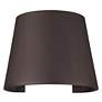 3_Cone 6" High Bronze Metal LED Outdoor Wall Light more views