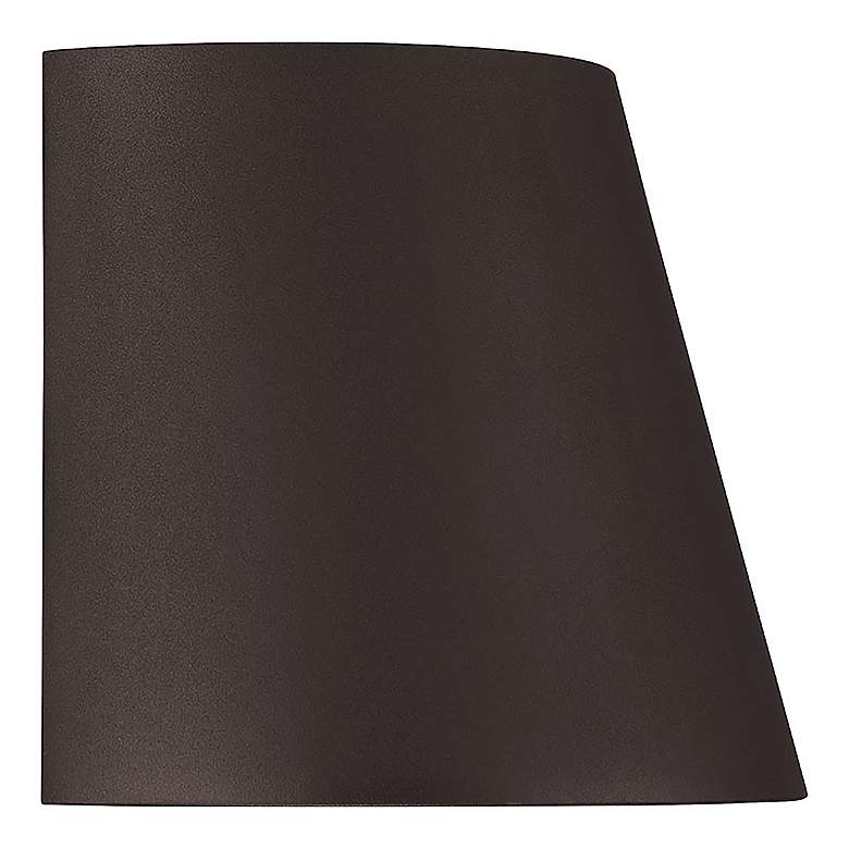 Image 3 Cone 6" High Bronze Metal LED Outdoor Wall Light more views