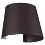 5_Cone 6" High Bronze Metal LED Outdoor Wall Light more views