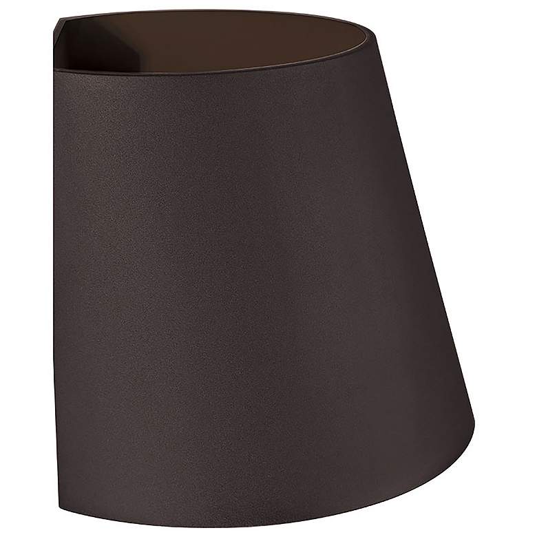 Image 5 Cone 6" High Bronze Metal LED Outdoor Wall Light more views