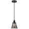 Cone 6" Oil Rubbed Bronze Mini Pendant w/ Plated Smoke Shade