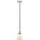 Cone 6" Polished Nickel Mini Pendant w/ Matte White Shade