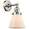 Cone 6" Polished Nickel Sconce w/ Matte White Shade