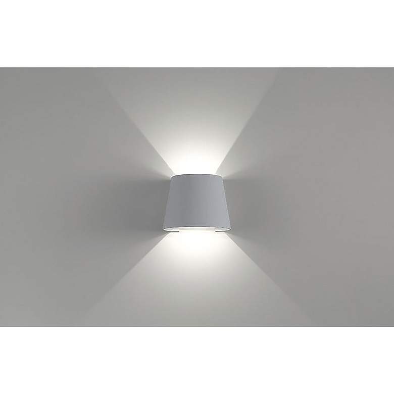 Image 6 Cone 6" Satin LED Wall Sconce more views