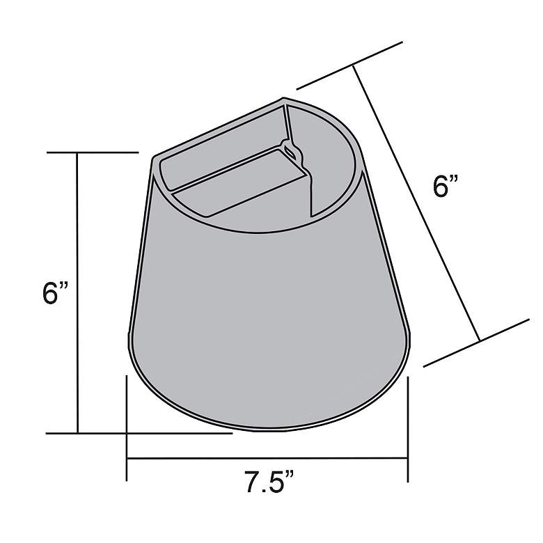 Image 7 Cone 6" Satin LED Wall Sconce more views