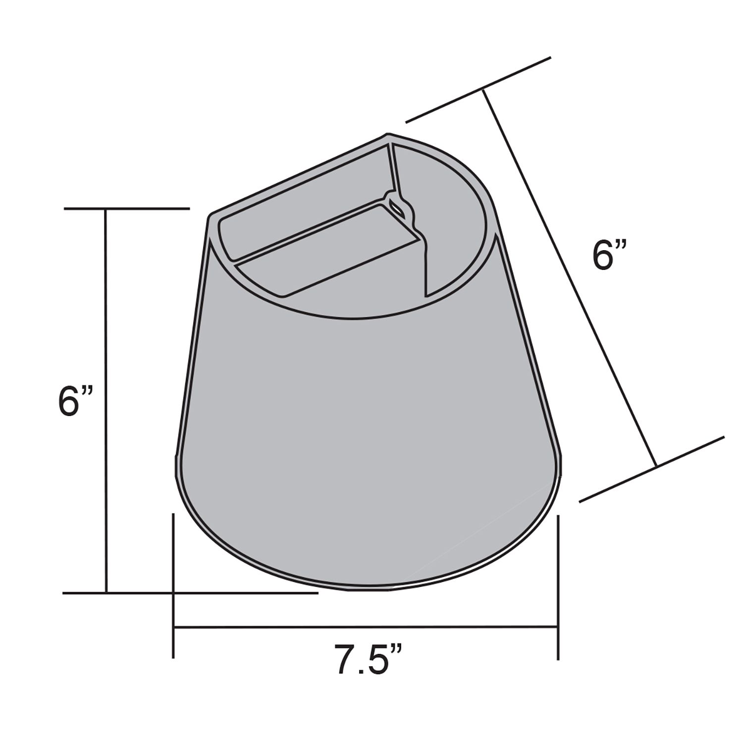 Cone 6" Satin LED Wall Sconce