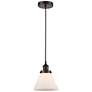 Cone 7 3/4" Wide Oil-Rubbed Bronze Mini Pendant