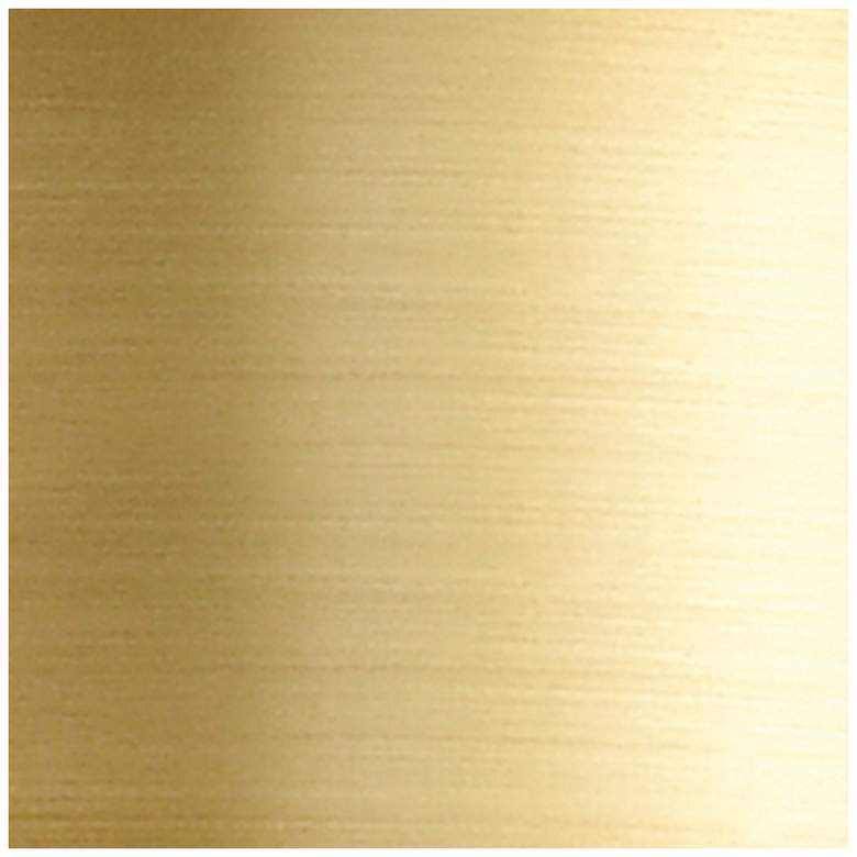 Image 2 Cone 7 3/4" Wide Satin Gold and White Glass LED Mini Pendant more views