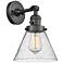 Cone 8" Oil Rubbed Bronze Sconce w/ Seedy Shade