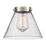4_Cone 8" Oil Rubbed Bronze Sconce w/ Seedy Shade more views