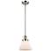 Cone 8" Wide Polished Nickel LED Mini Pendant