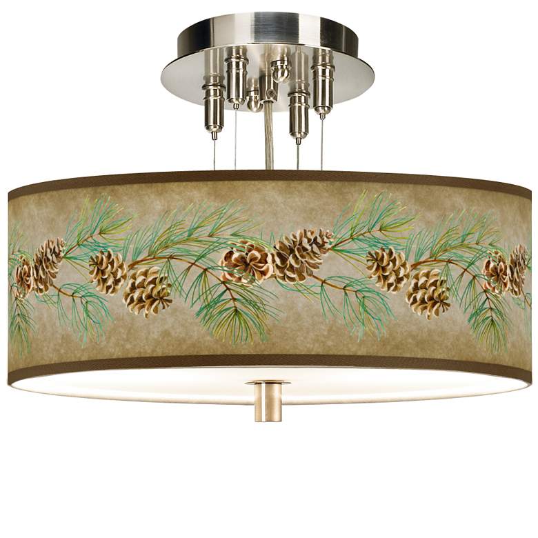 Cone Branch Giclee 14&quot; Wide Ceiling Light