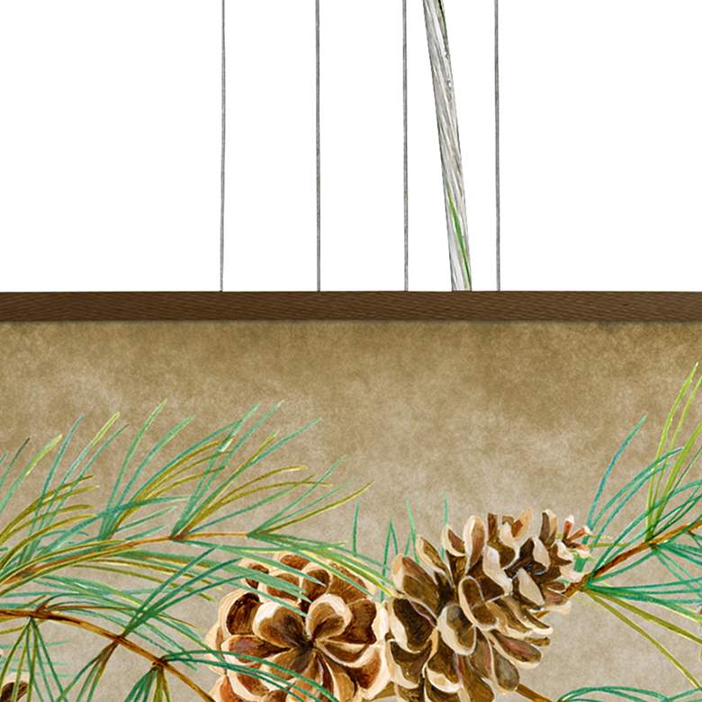 Image 2 Cone Branch Giclee 24 inch Wide 4-Light Pendant Chandelier more views