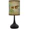Cone Branch Giclee Black Droplet Table Lamp