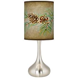 Image1 of Cone Branch Giclee Droplet Table Lamp