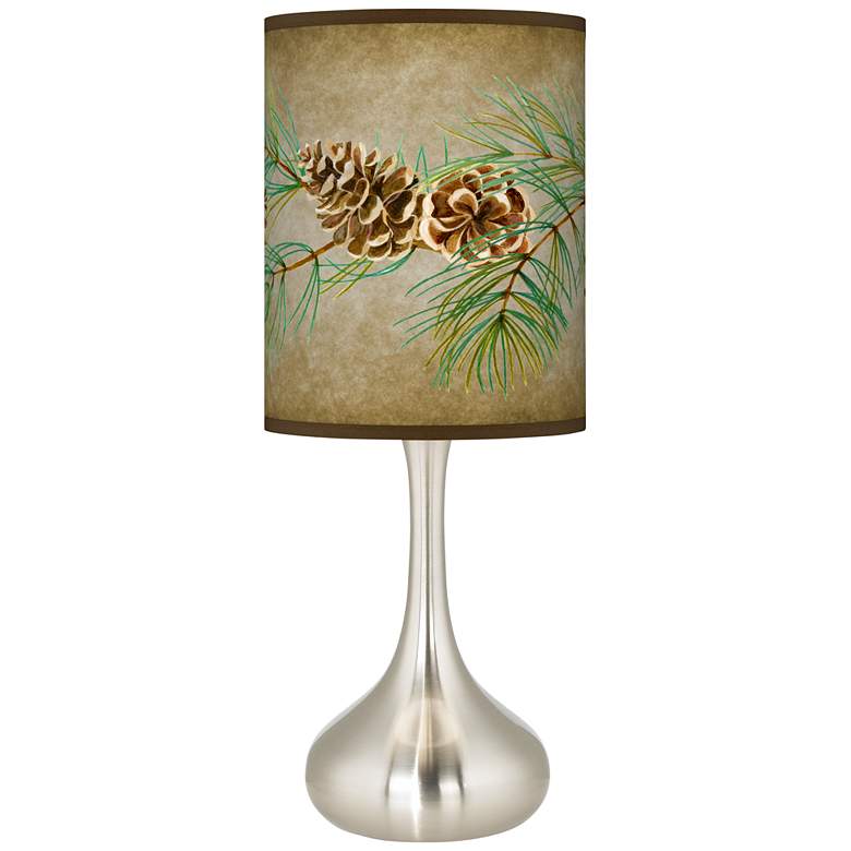 Image 1 Cone Branch Giclee Droplet Table Lamp