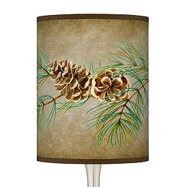 Image2 of Cone Branch Giclee Droplet Table Lamp more views