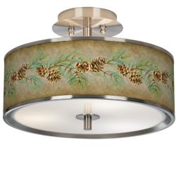 Cone Branch Giclee Glow 14&quot; Wide Ceiling Light