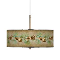 Cone Branch Giclee Glow 16&quot; Wide Pendant Light